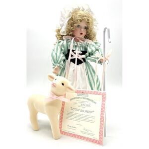 Ashton Drake Galleries Little Bo Peep Porcelain Doll‎ Vintage 15" Wendy Lawton